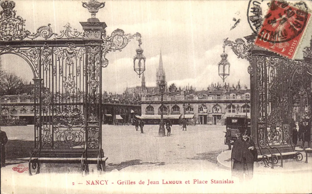 NANCY — Gitter von Jean Lamour und Place Stanislas — Verlag: M. L. & Cie, Nr. 2 - Vorderseite