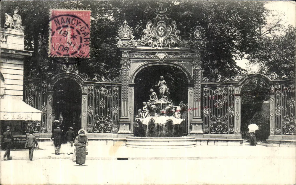 Fonte da Place Stanislas — Nancy — editor Ciar - Frente