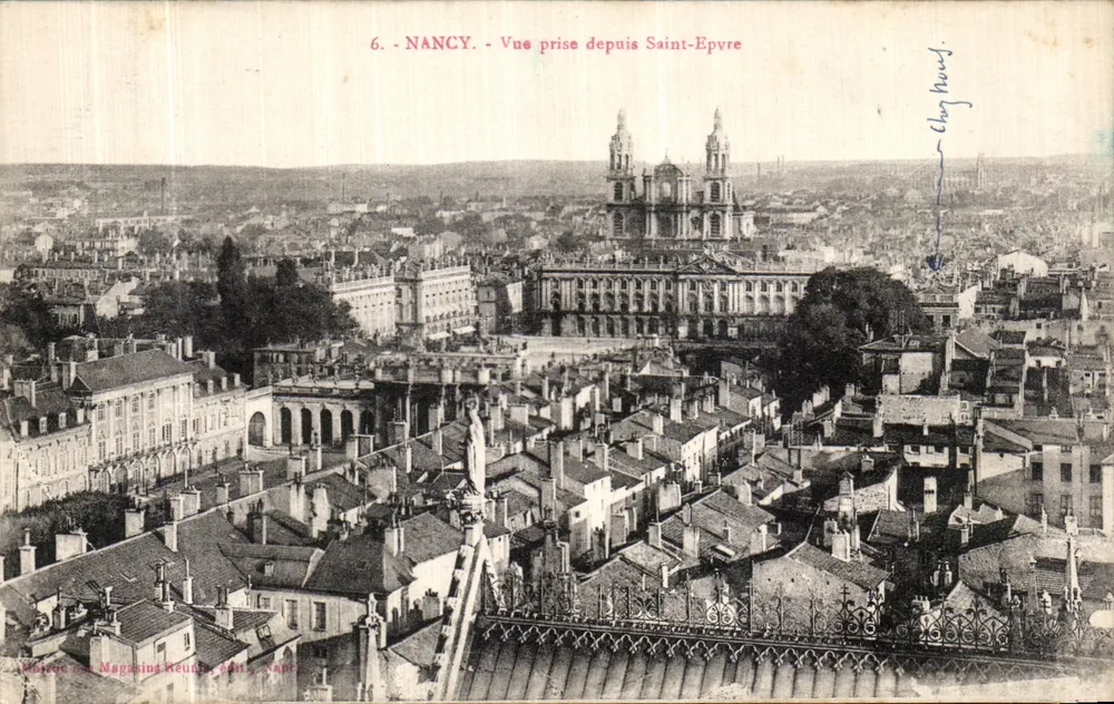 NANCY — Vista tirada de Saint-Epvre — editor: Maison des Magasins Réunis, Nancy - Frente