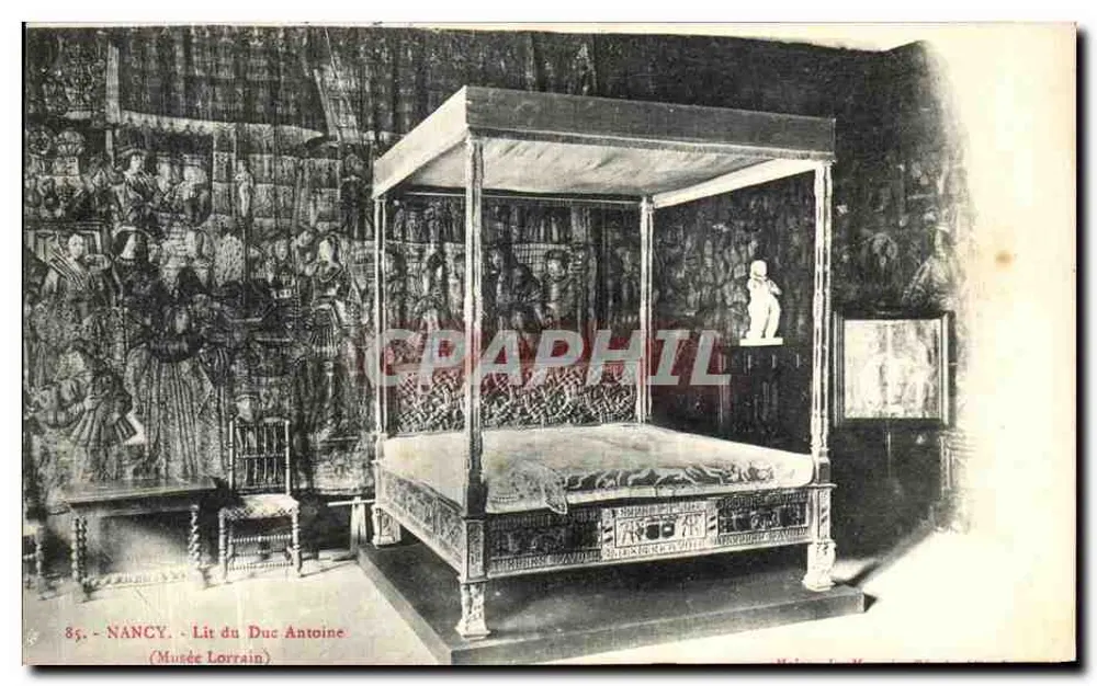 NANCY - Cama do Duque Antoine - Museu Lorrain - Frente
