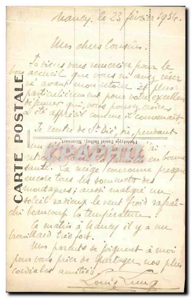 NANCY — La Pépinière - La Roseraie — D. D. - Achterkant