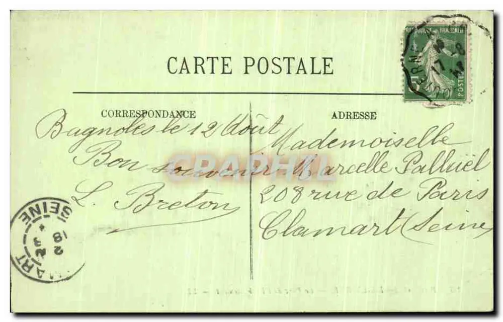 Bagnoles-de-l'Orne — Der Park des Establishments — LL. — n°93 - Rückseite