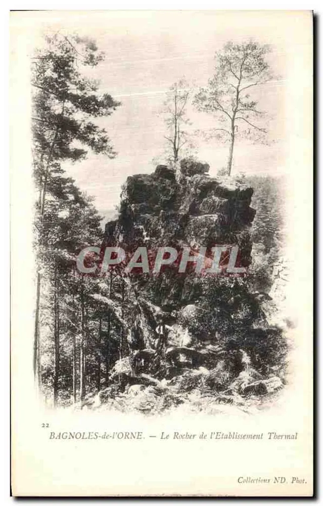 BAGNOLES-de-l'ORNE — Der Felsen des Kurortes — Collections ND. Phot. - Vorderseite