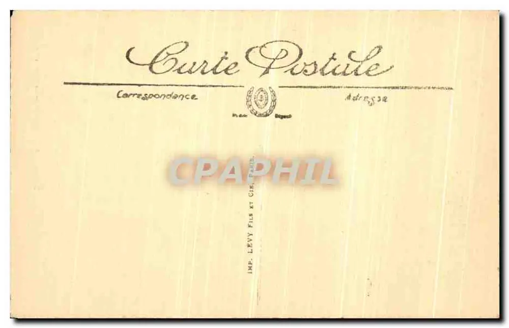 Bagnoles-de-l'Orne — Ansicht vom Rocher au Chien — Édition Alleaume, n°128 - Rückseite