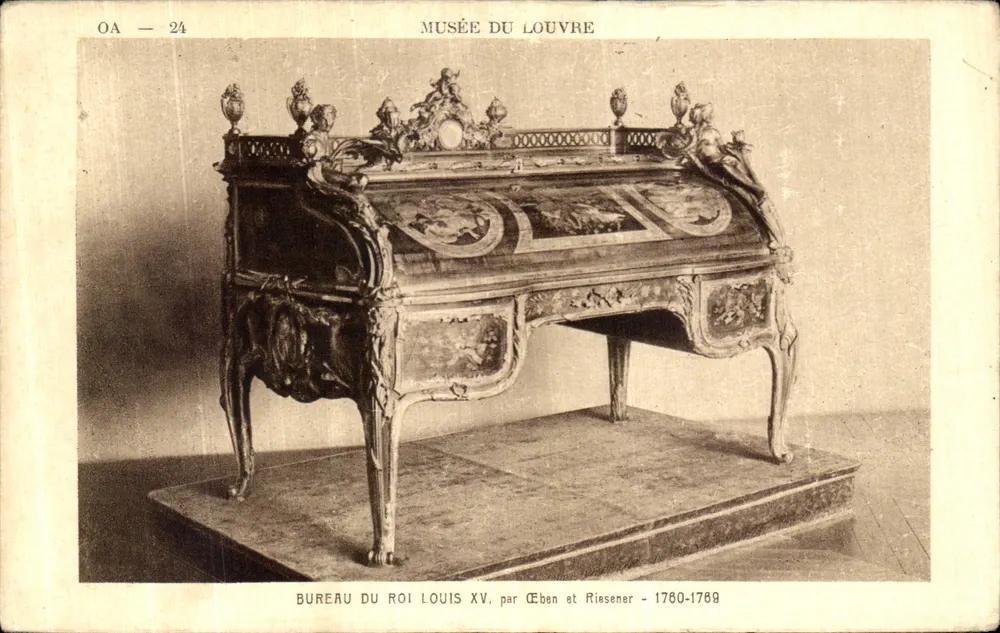 Büro des Königs Louis XV — Musée du Louvre — von Eben und Riesener, 1780-1789 - Vorderseite