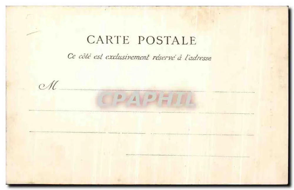 Paris — Faculdade de Medicina. Cour Intérieure — L. L. Raphaël, n° 250 - Verso
