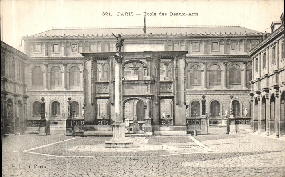 Paris — Escola dos Belos-Artes — E. L. D. Paris, n° 321 - Frente