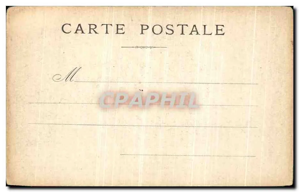 Paris — Das Collège Massillon, am Quai des Célestins — gedruckter Text - Rückseite