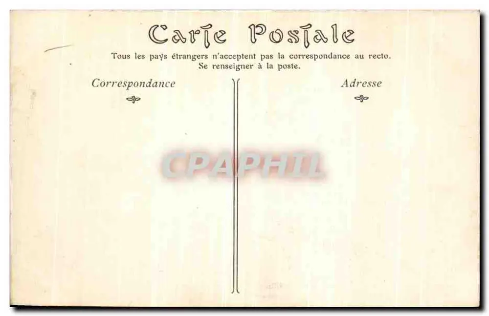 Paris — O Panteão, o Pêndulo — ND Phot, n° 408 - Verso