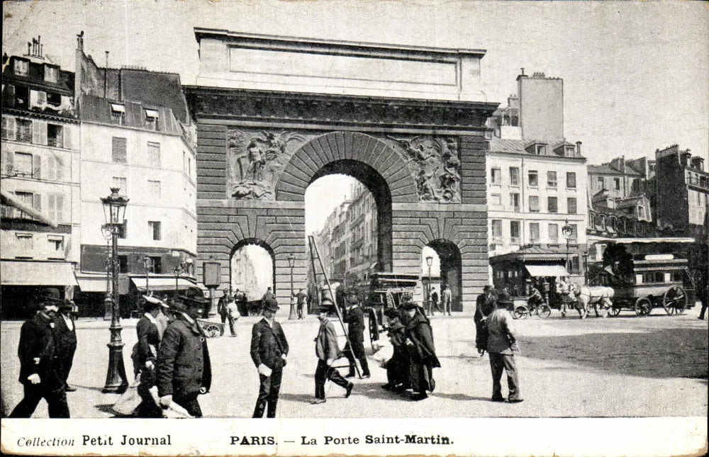 Paris — La Porte Saint-Martin — Collection Petit Journal - Frente