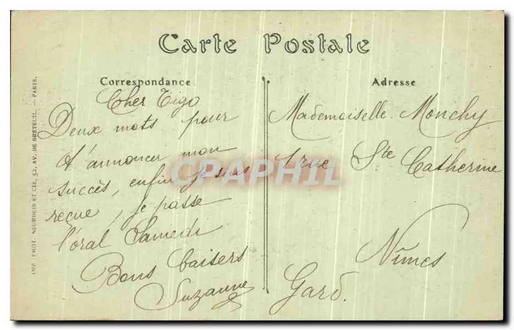 PARIS — Der Pont de la Concorde und die Kammer der Abgeordneten — ND Phot - Rückseite