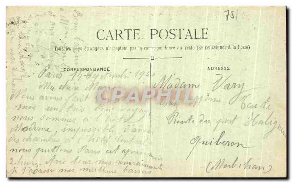 Paris — Die Place de la République und das Hôtel Moderne — C. 48 - Rückseite