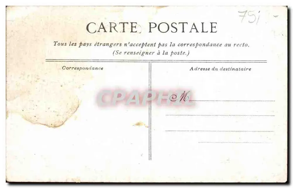 Paris — Estátua de Raspail — C. Montier, escultor - Verso
