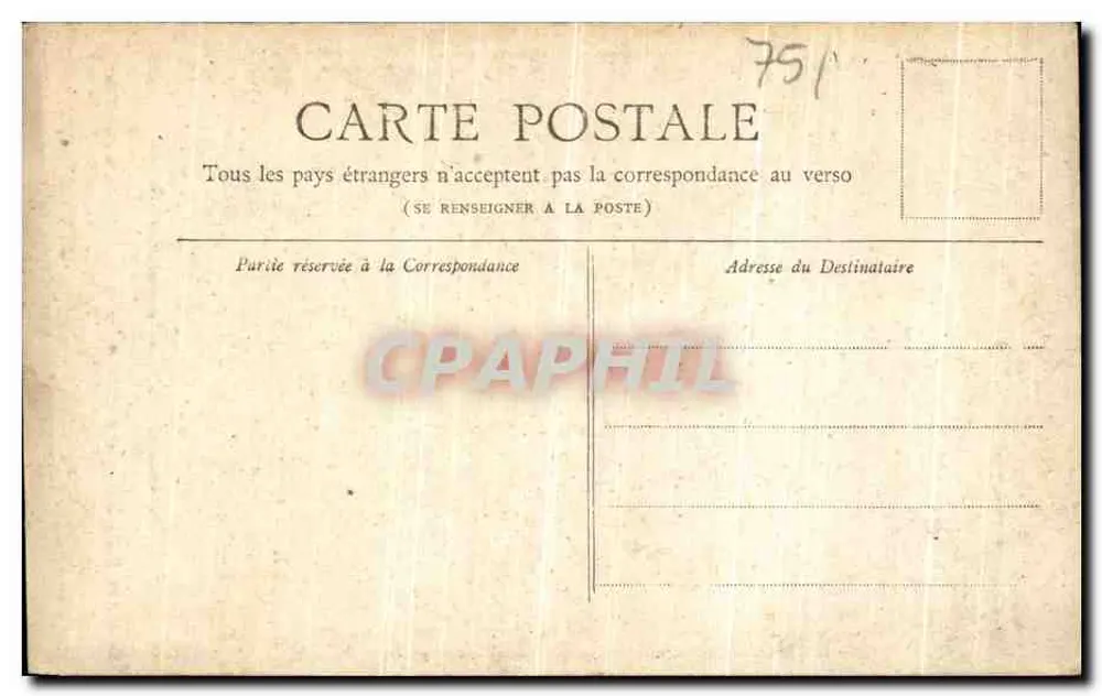 Monument van Gambetta — Parijs — Collectie Petit Journal - Achterkant