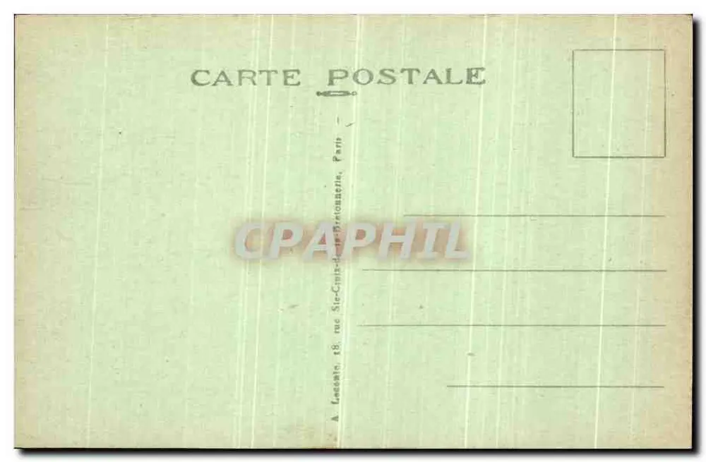 Paris — Praça Louvois — Hotel Louvois - Verso