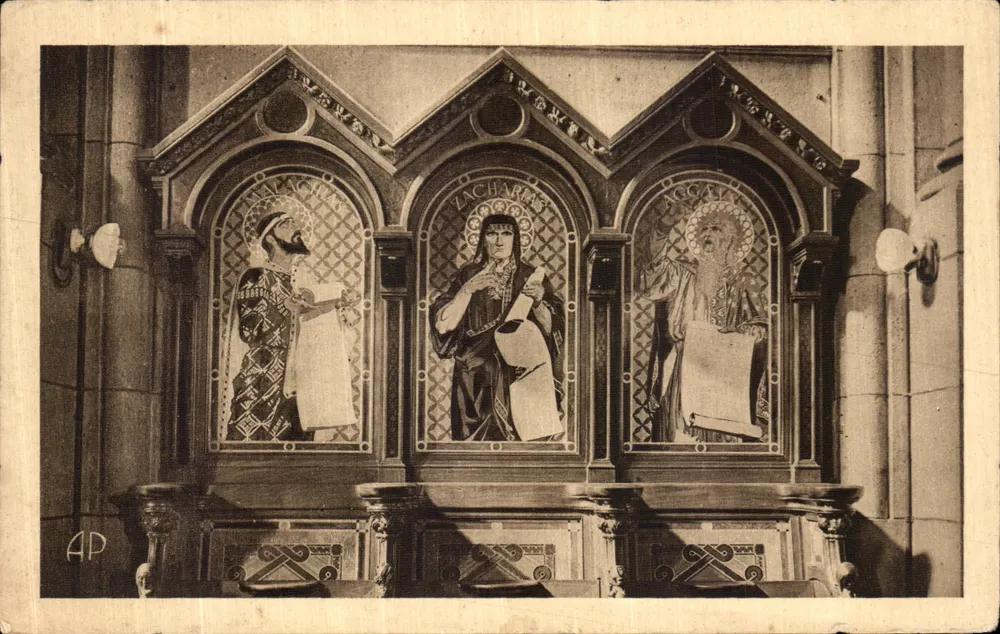 Details der Kirchenbanken — Sacré-Cœur de Montmartre — E. Papeghin, Paris - Vorderseite