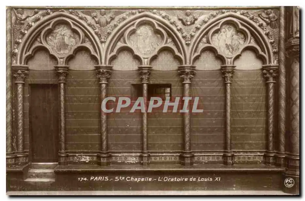 Paris - Sainte-Chapelle - Das Oratorium von Ludwig XI - Vorderseite