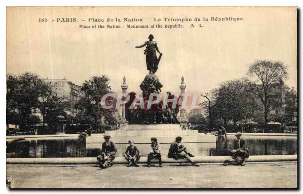 Paris - Place de la Nation - Der Sieg der Republik - A.L. - Vorderseite