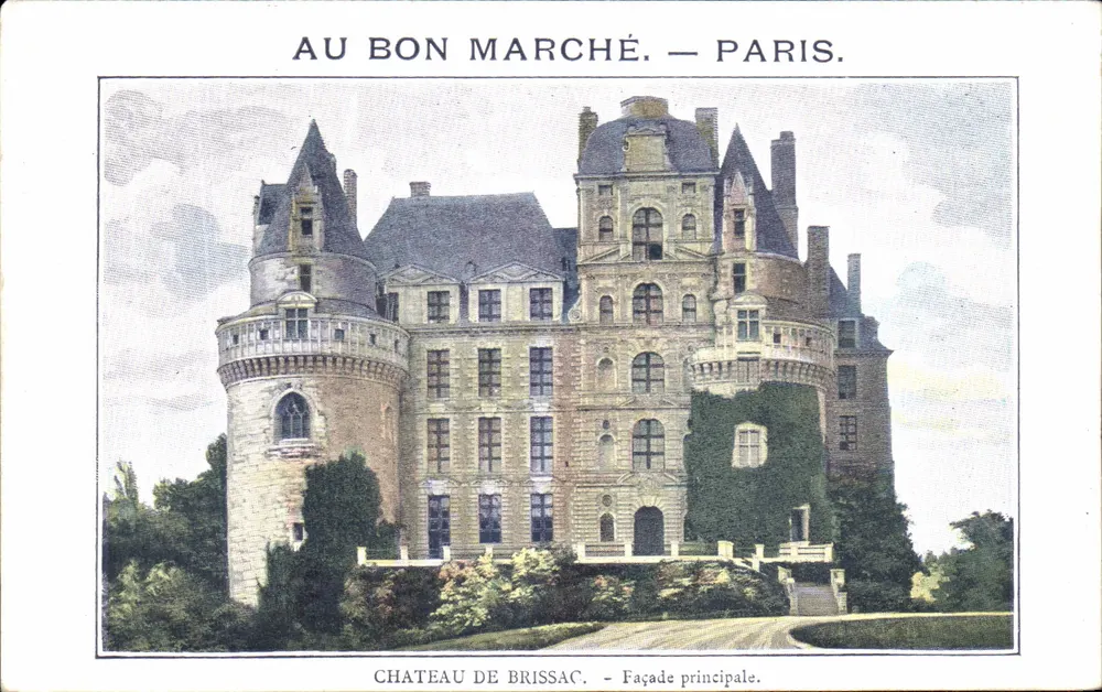 Schloss Brissac — Hauptfassade — Imp. GILLOT, RICHER ET Cie, Paris - Vorderseite