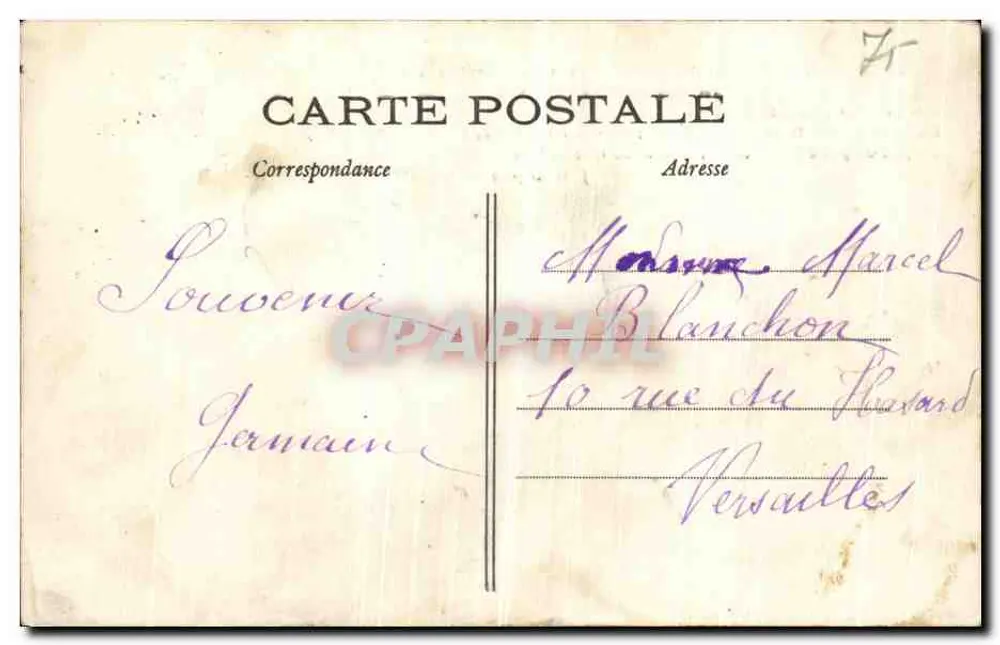 Paris — Kirche des Heiligen Herzens von Montmartre — Ansicht des fertiggestellten Denkmals — J. H. Déposé - Rückseite