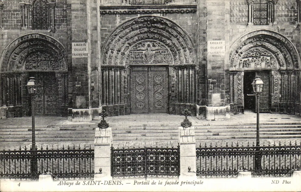 Abtei SAINT-DENIS — Portal der Hauptfassade — ND Phot - Vorderseite