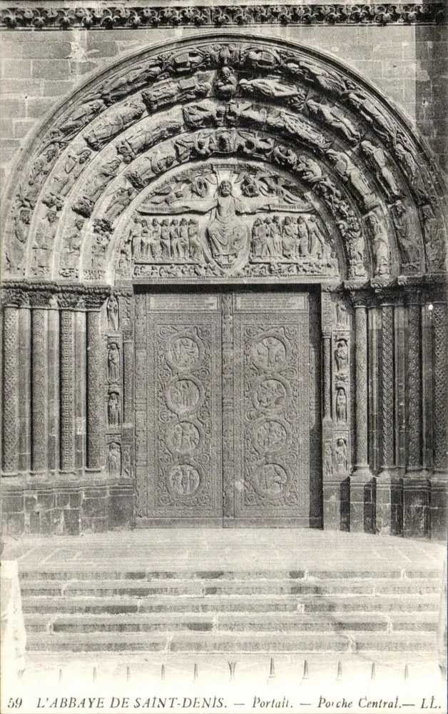 Das Kloster Saint-Denis — Portal — Zentraler Vorhof — LL — n°59 - Vorderseite
