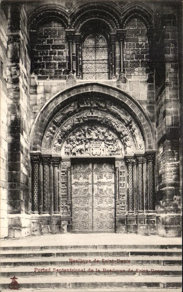 Basilika von Saint-Denis — Nordportal — unbekannter Verlag, Seriennummer nicht sichtbar - Vorderseite