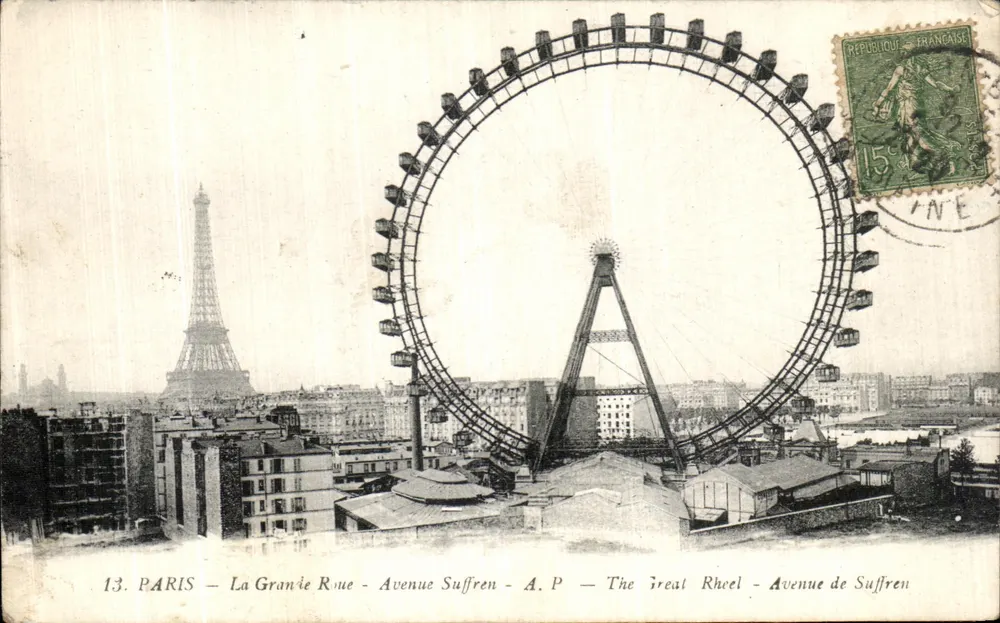 Paris — Die große Rutsche — Avenue de Suffren — A.P. - Vorderseite