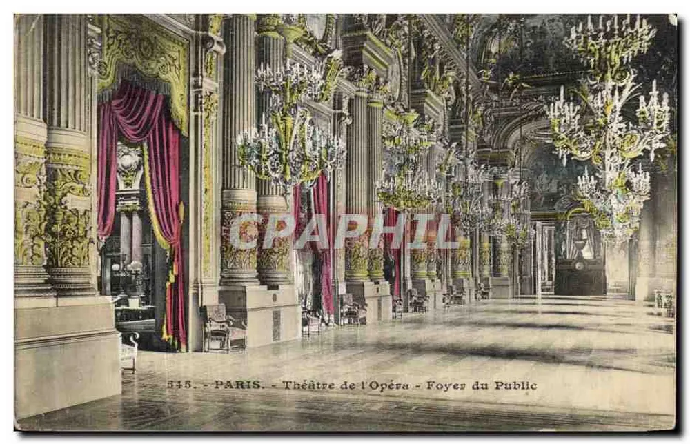 Paris - Théâtre de l'Opéra - Foyer du Public — n° 535 - Recto
