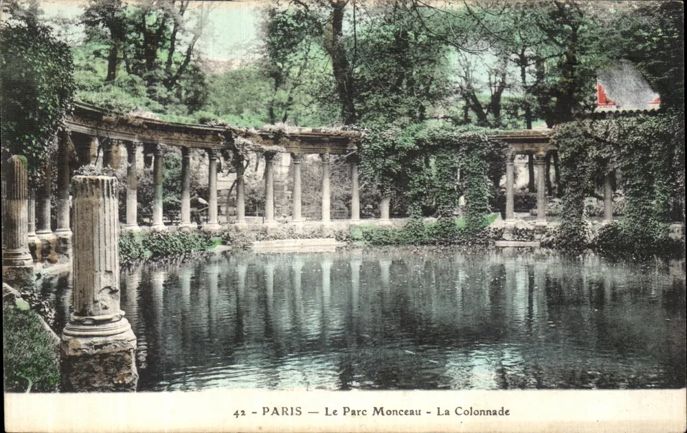 Paris — O Parc Monceau — A Colunata - Frente