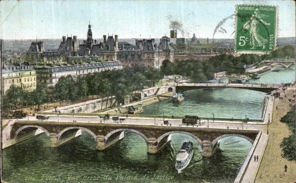 Paris — Ansicht vom Palais de Justice — L.N. & Cie - Vorderseite