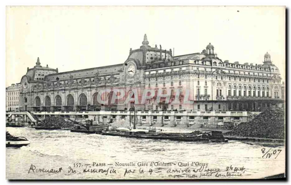 Paris — Neue Orléans-Bahnhof — Quai d'Orsay — Verlag P. Marquise, Nr. 357 - Vorderseite
