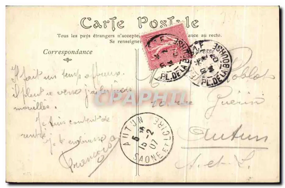 Paris — Das Opernhaus, Nationale Akademie der Musik — D. Pichon, n°10 - Rückseite