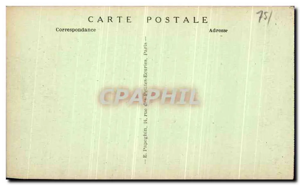 Paris — Das Opernhaus — Die Plaza und die Metro-Station — A. P. n°170 - Rückseite