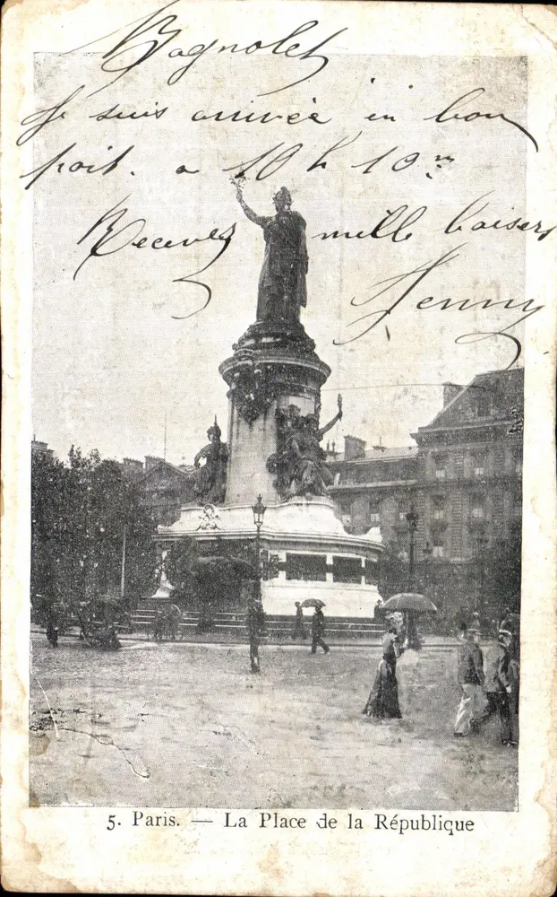 Paris — Place de la République — Sammlung von Le Petit Parisien — Nr. 5 - Vorderseite
