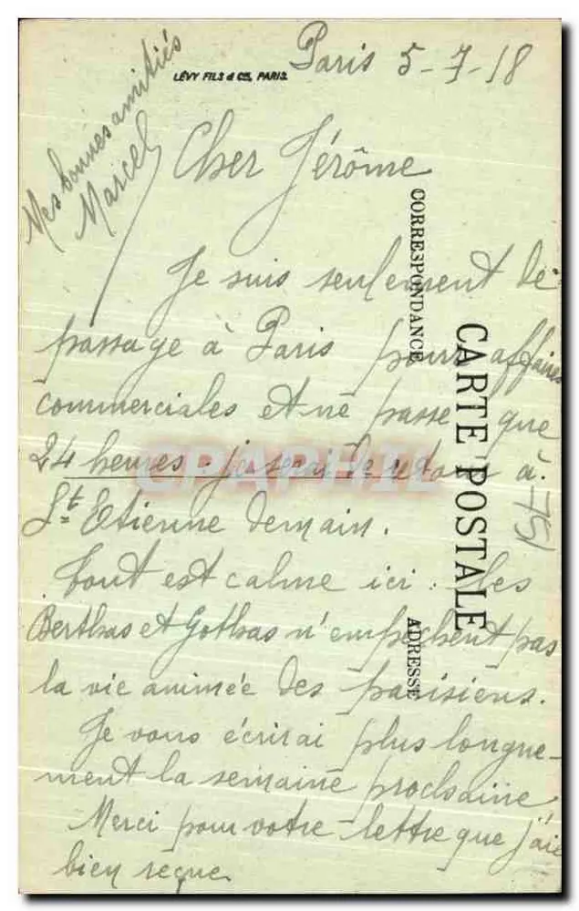 Parigi — Panorama scattato dal Grand Palais — LL — n° 1098 - Verso