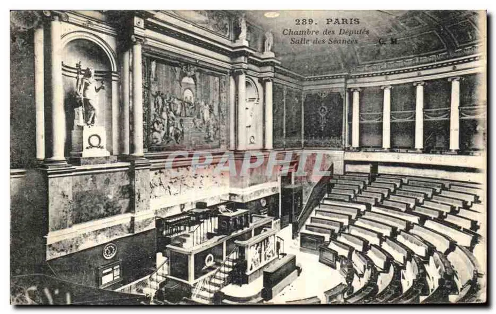 Paris — Sitzungssaal des Abgeordnetenhauses — Künstleredition C.M. - Vorderseite