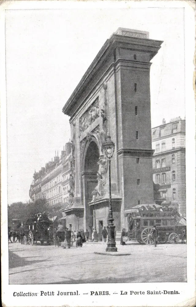 Paris — Die Porte Saint-Denis — Sammlung Petit Journal - Vorderseite