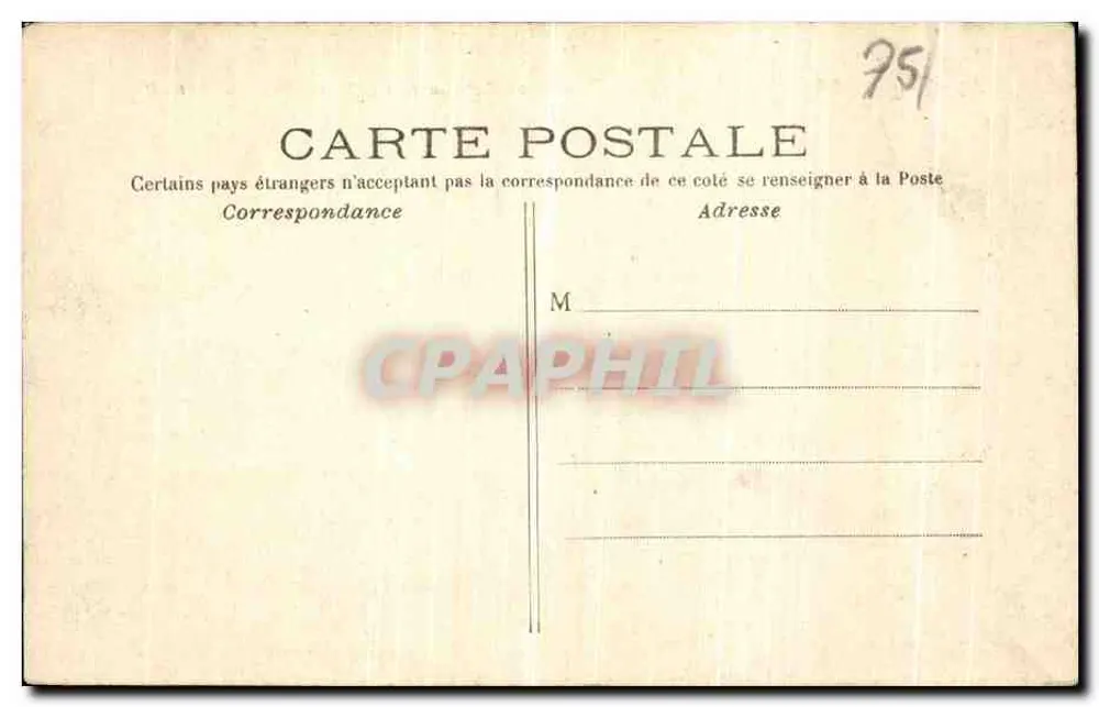 Paris — Der Pont Neuf und der Schleusen der Monnaie — C.M. n°174 - Rückseite