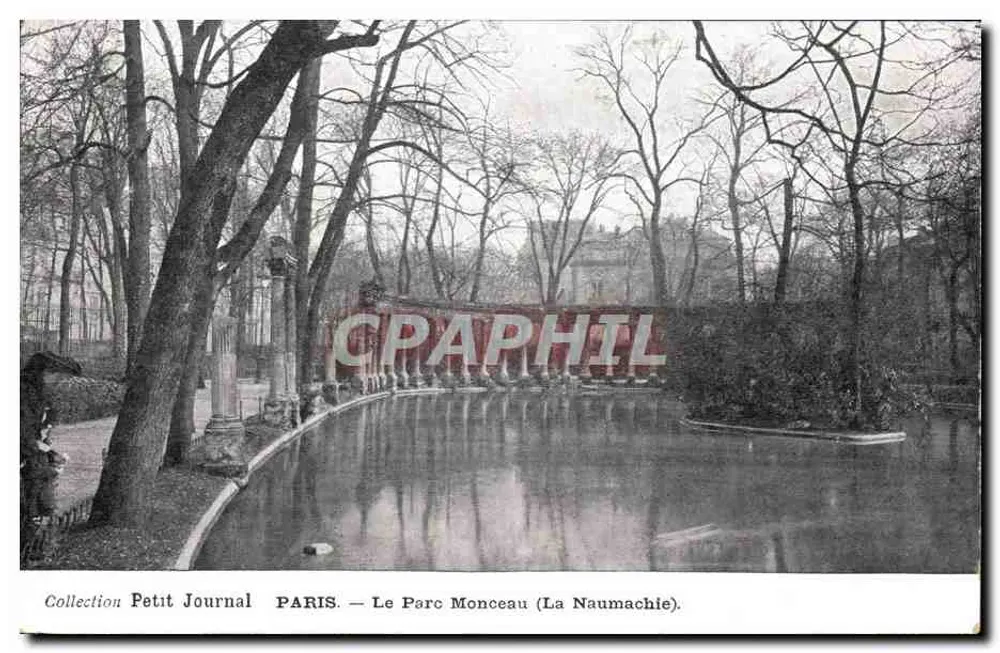 Paris — O Parc Monceau (A Naumachie) — Coleção Petit Journal - Frente