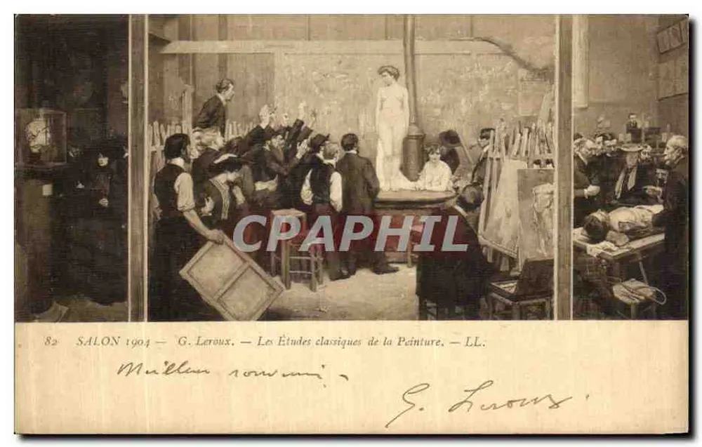 SALON 1904 — G. Leroux — Die klassischen Studien der Malerei — LL. - Vorderseite