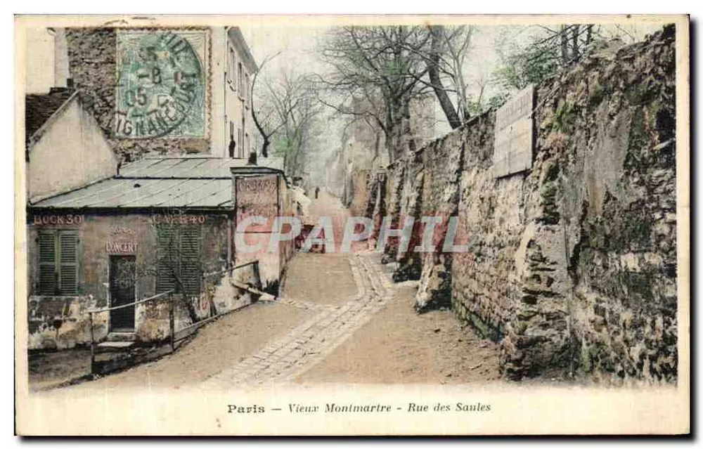 Paris — Altes Montmartre — Rue des Saules — Verleger: Buck 301 - Vorderseite