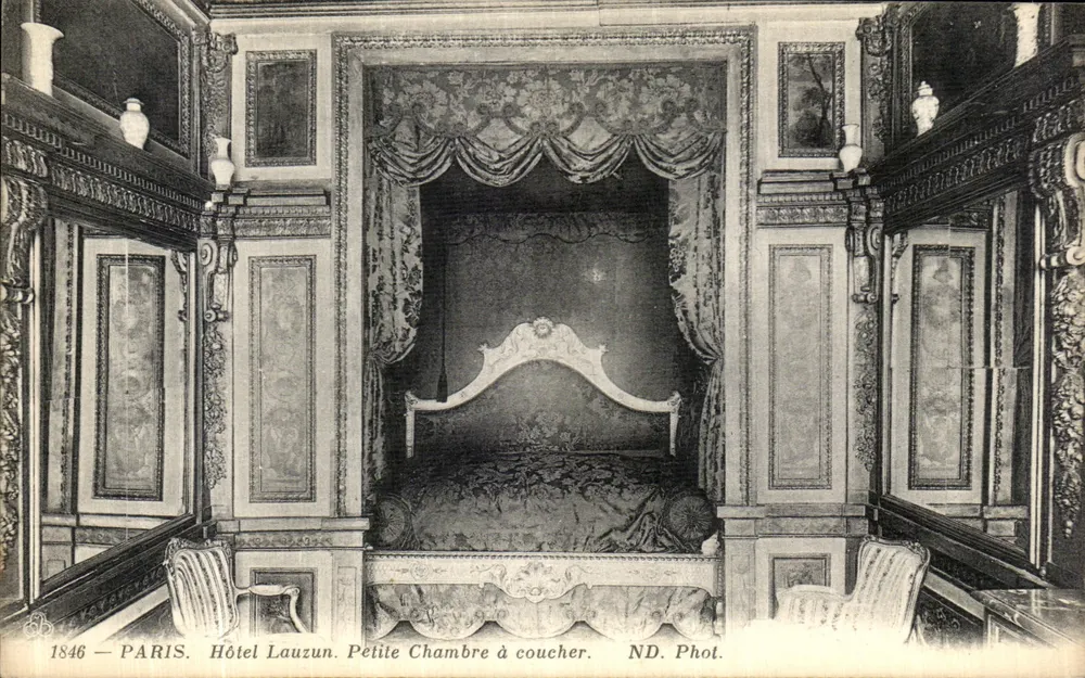 Paris — Hotel Lauzun. Kleines Schlafzimmer — ND. Fotografie - Vorderseite