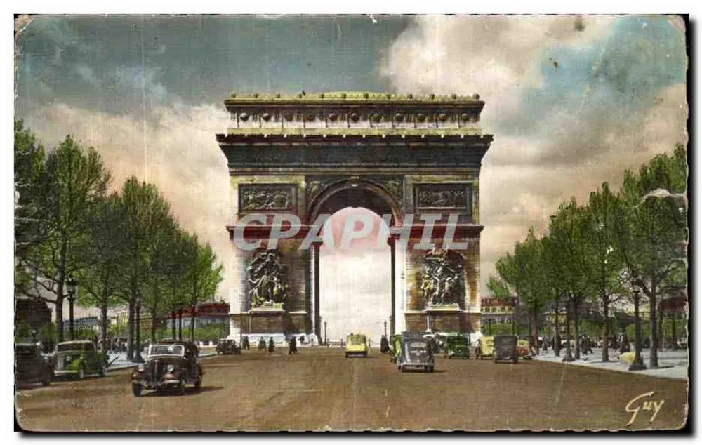 Arc de Triomphe — Avenue des Champs-Élysées — Éditions d'Art GUY - Frente