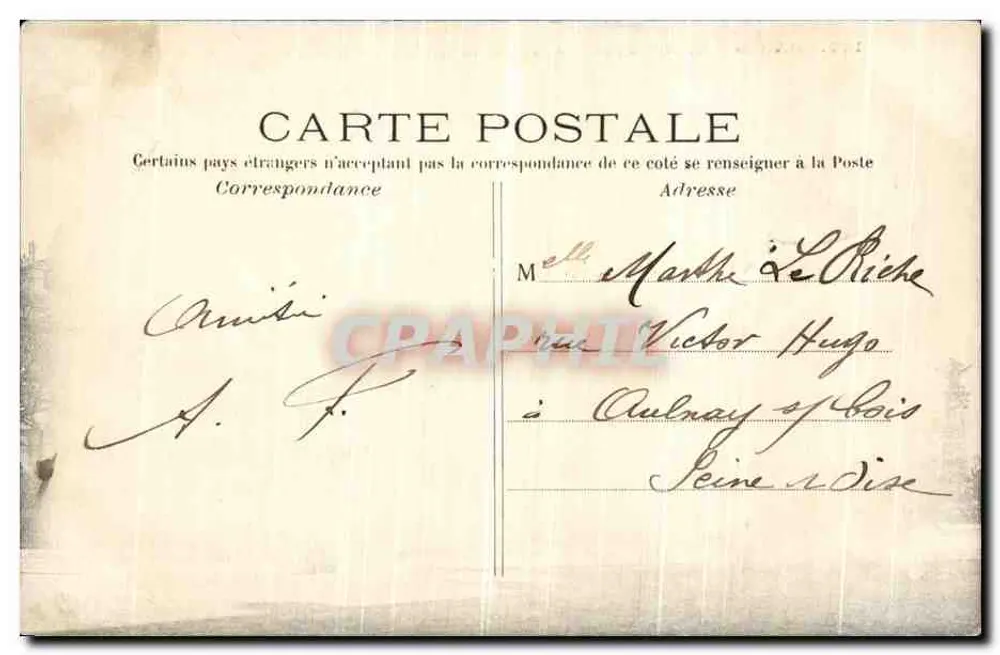 PARIS — Le Nouveau Louvre et la Statue de Lafayette — C.M. n°126 - Rückseite