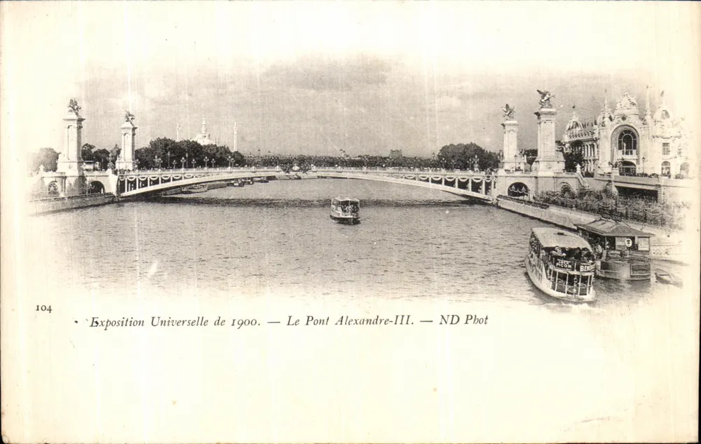 Weltausstellung 1900 — Brücke Alexandre-III — ND Pbot - Vorderseite
