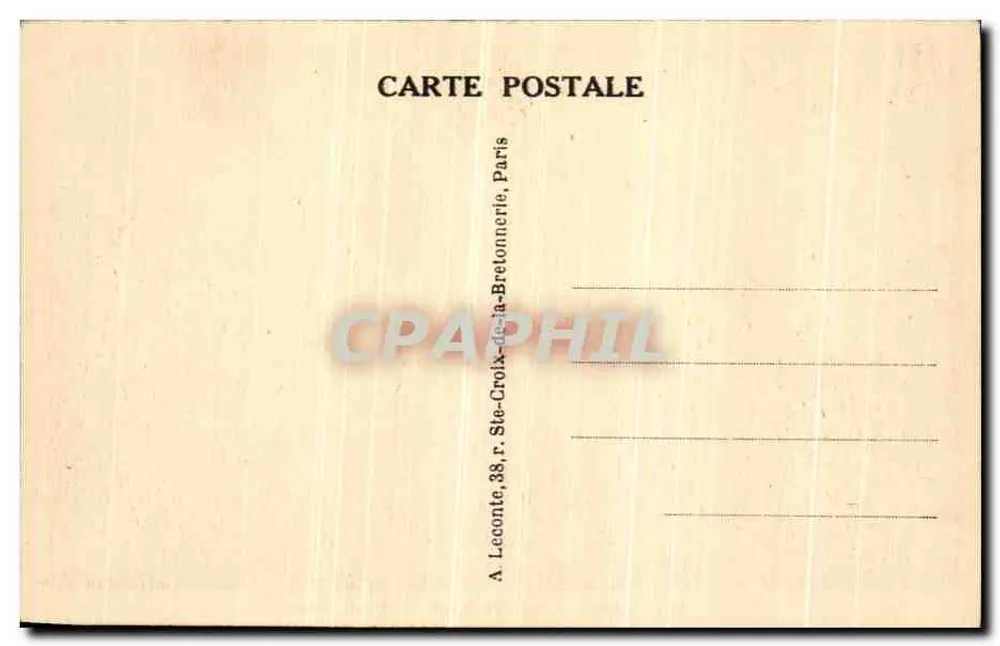 Paris — Rue de Rivoli — Rivoli Street — n°22 - Verso