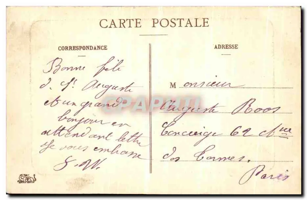 Tod Napoleons I. (5. Mai 1821) — Serie 79 — Verlag nicht sichtbar - Rückseite