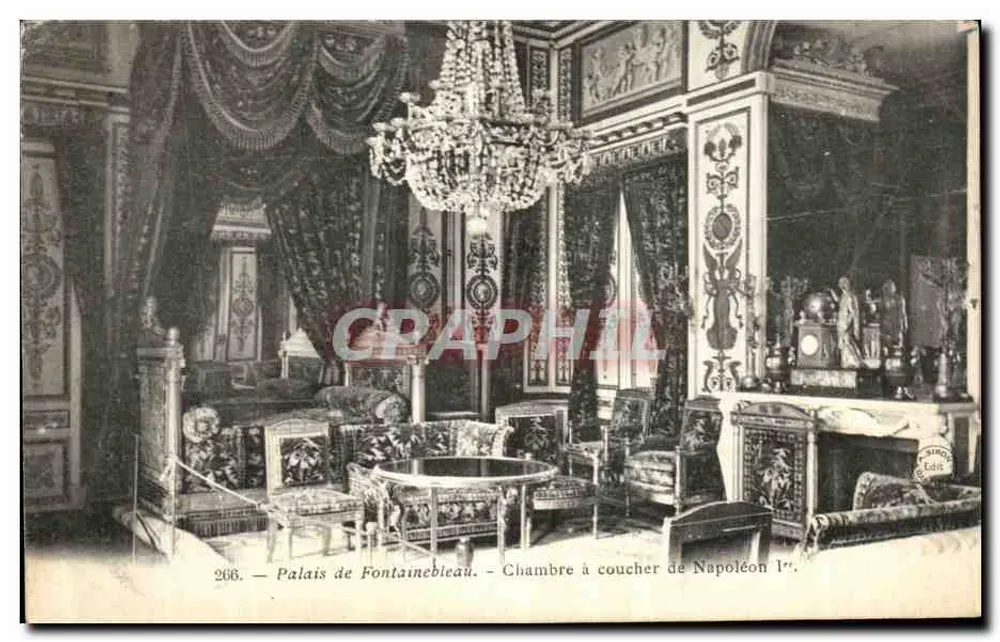 Palast von Fontainebleau — Schlafzimmer von Napoleon I. — Edition Sino - Vorderseite