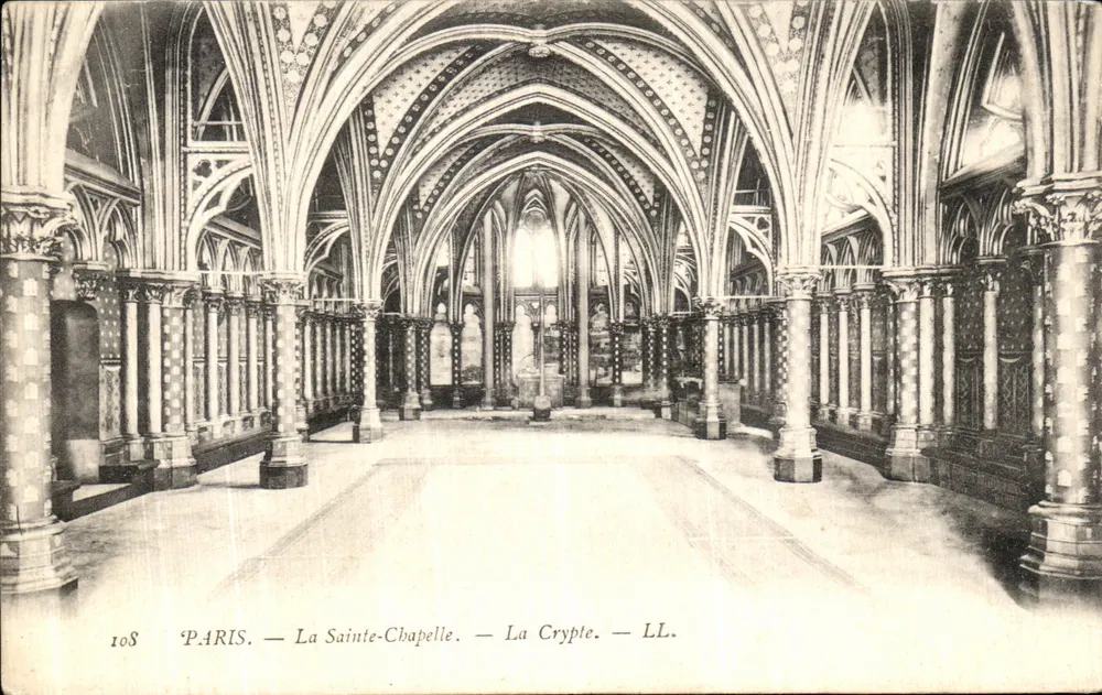 Paris — A Capela Santa — A Cripta — LL. — N° 108 - Frente